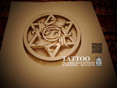 伍壹伍TATTOO STUDIO 写实六芒星 (2)