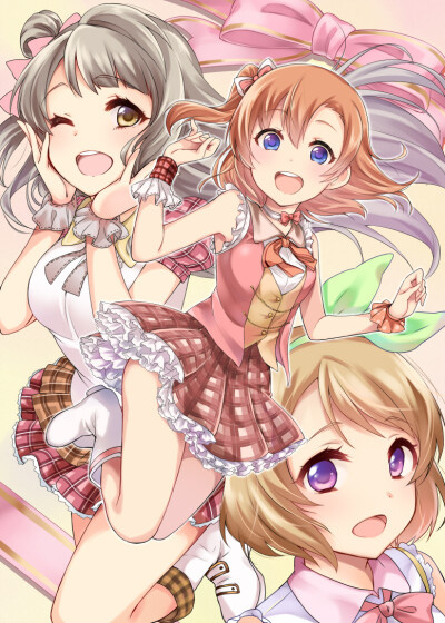  p站 二次元 插畫 少女 頭像 原創(chuàng) あなたとラブライブ！4チラシ lovelive! 高坂穗乃果 小泉花陽 畫師：かんづめ id=43192132