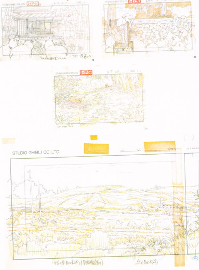 宫崎骏1968年到2008年的手稿收录