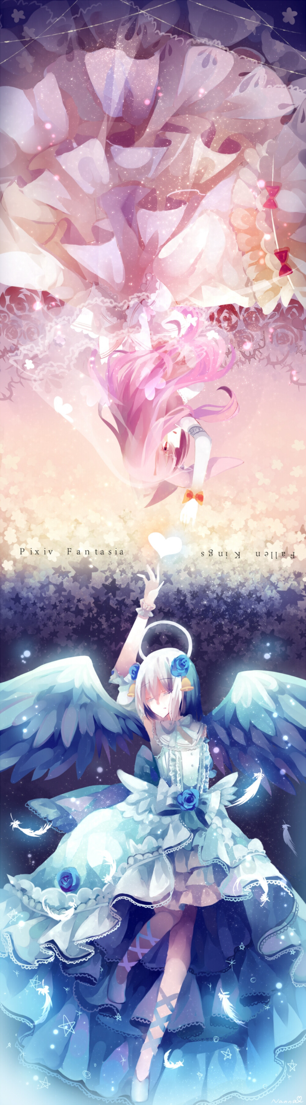 「二次元 少女」插畫(huà) 原創(chuàng) 手繪 Pixiv 【PFFK】Angel?Princess[侵刪]【id=43271089 畫(huà)師:Nanna】