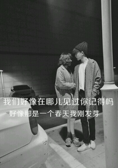 我们好像在哪见过。