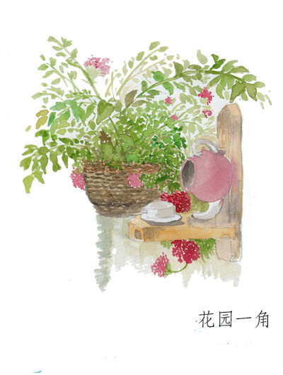 小花园的一角