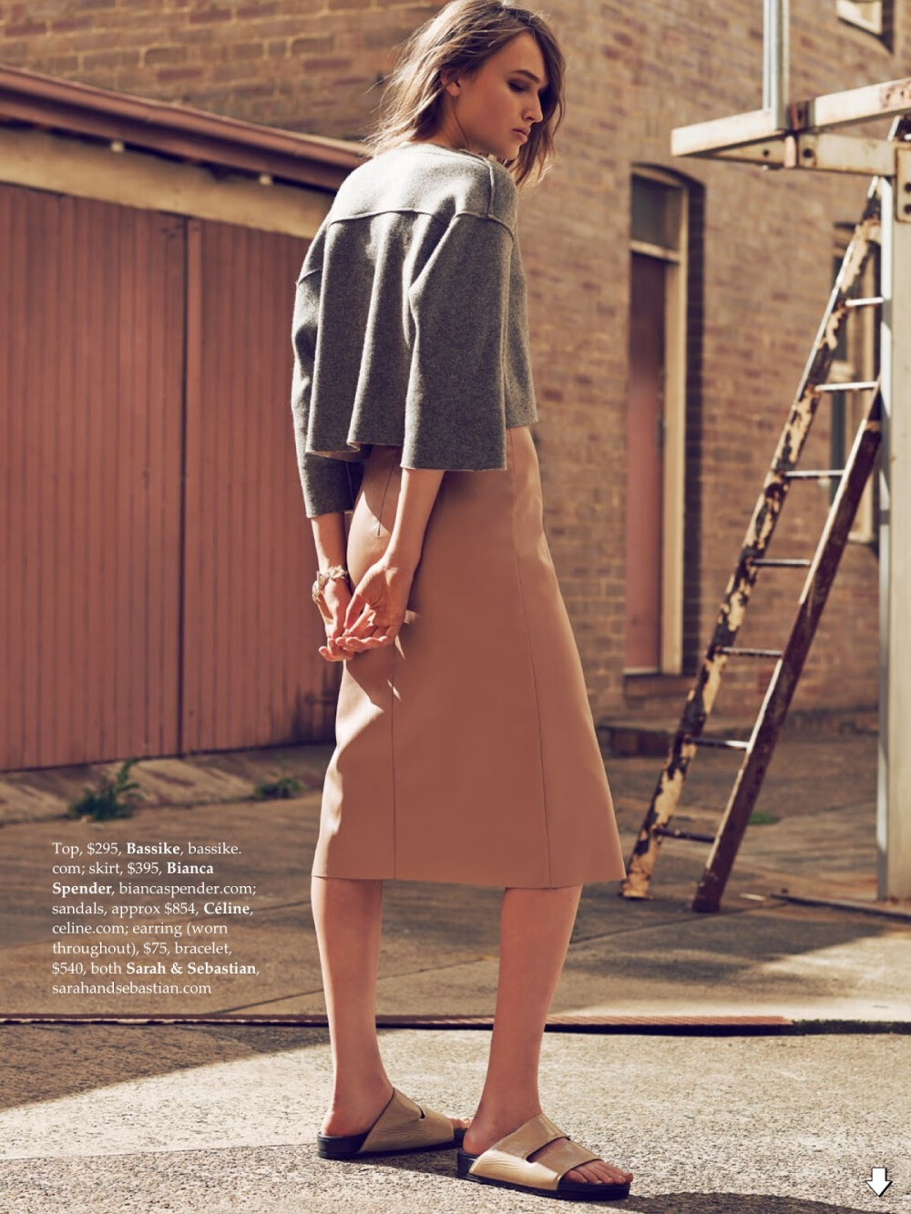 Maddison Brown Basics Training - Elle Australia February 2014