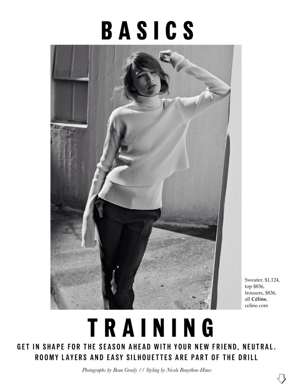 Maddison Brown Basics Training - Elle Australia February 2014