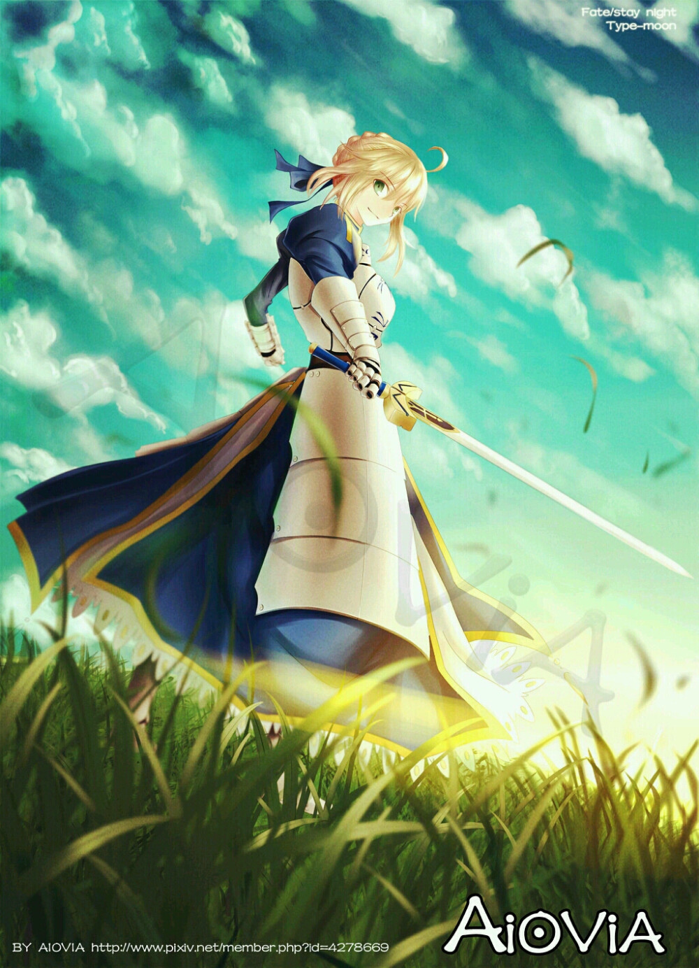 Fate/Zero[命运之夜-零]～saber～阿尔托利亚·潘德拉贡（亚瑟王） p站 插画 风の王 原创 吾王赛高！！！