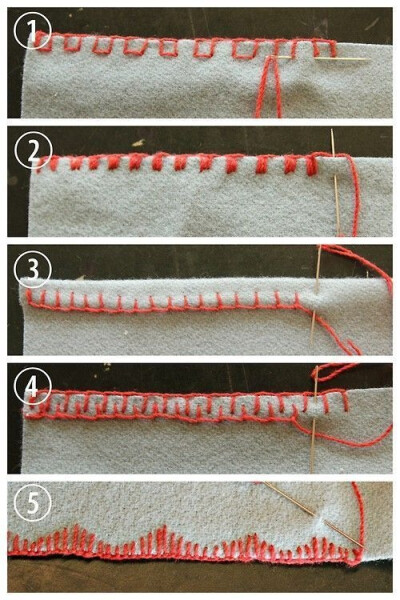 Tutorial: 5 Simple Blanket Stitch Variations