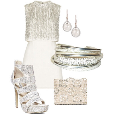 Cream and Sequin