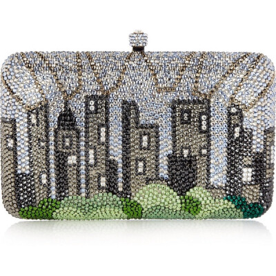 Sylvia Toledano Central Park Swarovski crystal-embellished box clutch