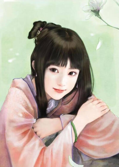 古风手绘美女016