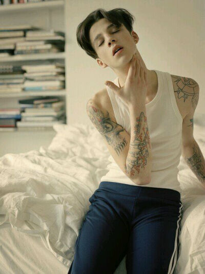 阿什·斯戴梅斯特 (Ash Stymest)，1991年7月31日出生，英国模特，《Vogue Homme》日本版创刊号的封面男孩，MANNEQUINS 乐队的鼓手。