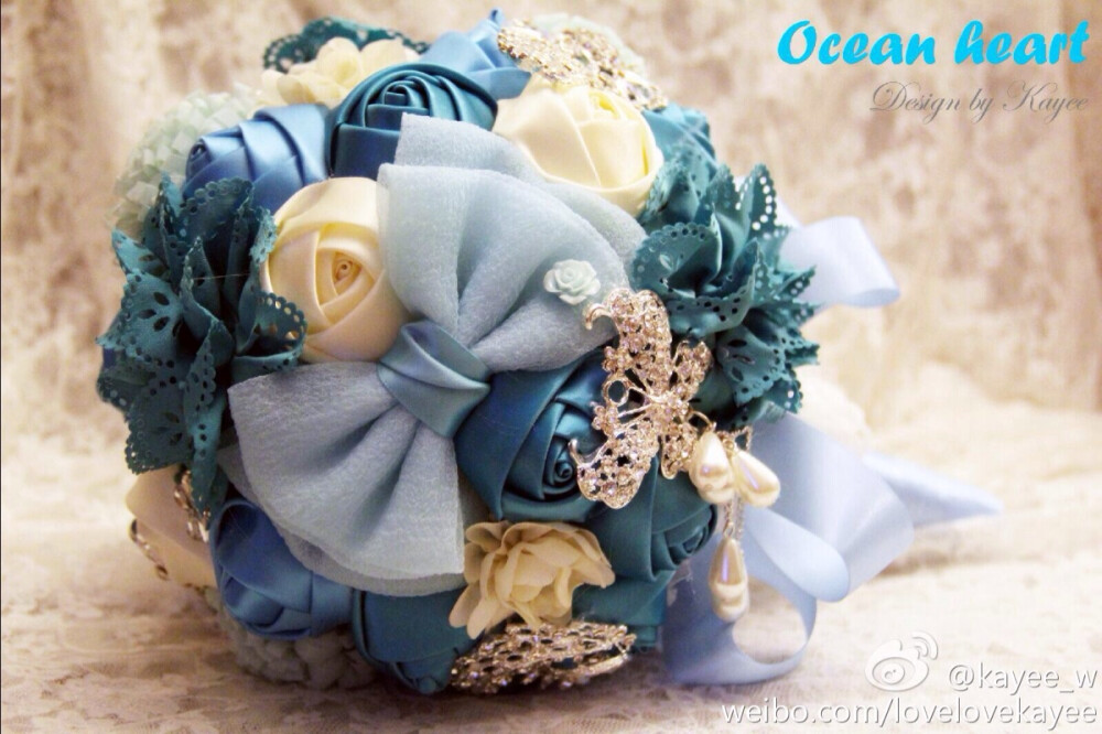 ocean heart手工捧花
