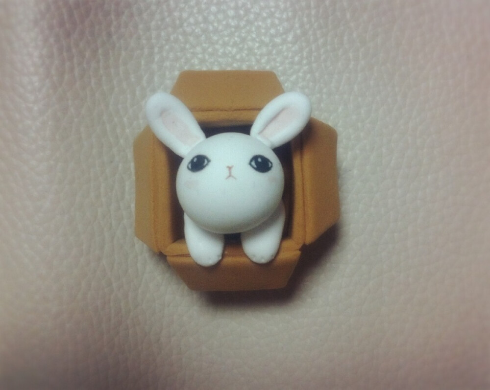 小白 粘土手工兔子 小店地址戳http://t.