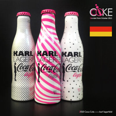 2011年 德国 可口可乐Karl Lagerfeld 限量铝瓶。--香奈儿老佛爷Lagerfeld设计
