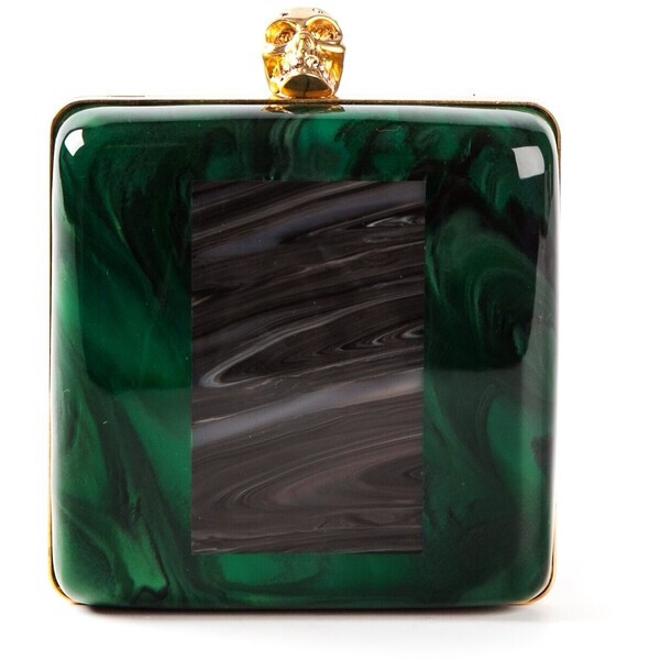 ALEXANDER MCQUEEN 'Skull' box clutch