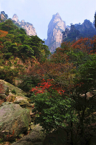 黄山西海大峡谷秋色。