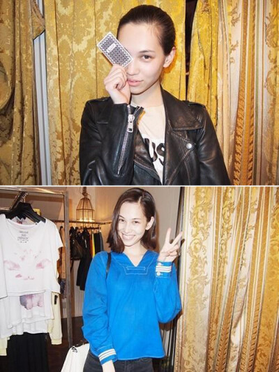 日本演员模特--水原希子kiko生活照。