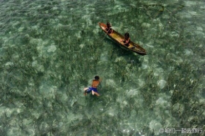 马来西亚仙本那。纯净童真的海洋天堂。