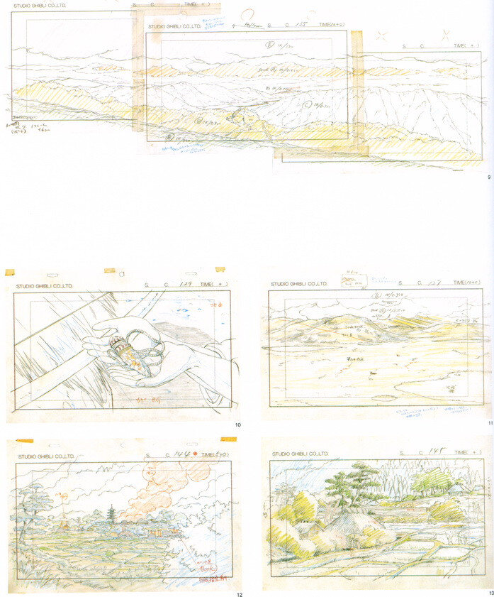 宫崎骏1968年到2008年的手稿收录