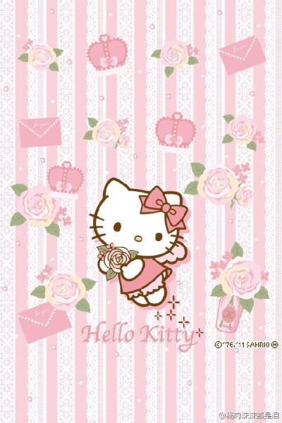 iPhone壁纸 萌物 可爱 背景 Hello kitty 猫