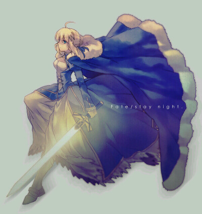 Fate/Zero[命运之夜-零] saber 阿尔托利亚·潘德拉贡（亚瑟王） p站 pixiv 动漫 插画 同人 原创 ２／２ *Fate/staynight