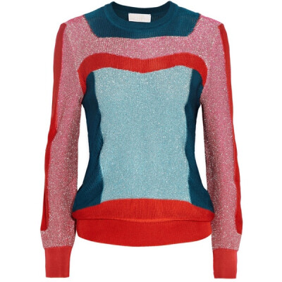 Peter Pilotto Boyfriend metallic knitted sweater