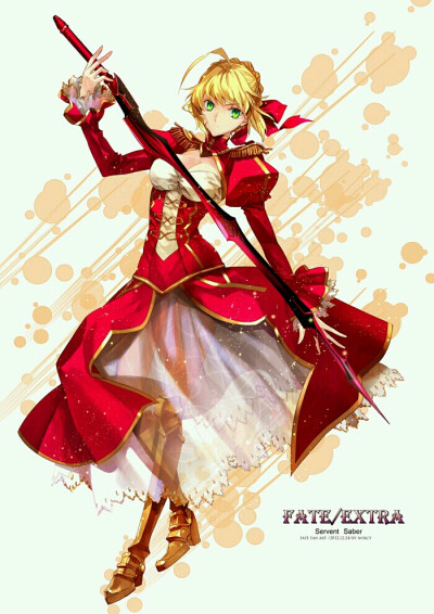 Fate/Zero[命运之夜-零] 红saber 尼禄·克劳狄乌斯·凯萨·奥古斯都·日耳曼尼库斯 p站 pixiv 动漫 插画 原创 セイバーネロ 赤き暴君