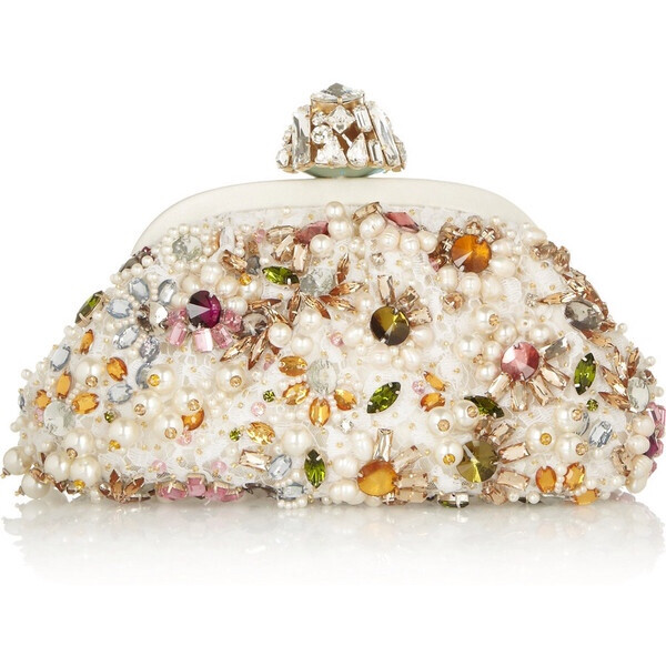 Dolce &amp;amp; Gabbana Dea small embellished lace clutch