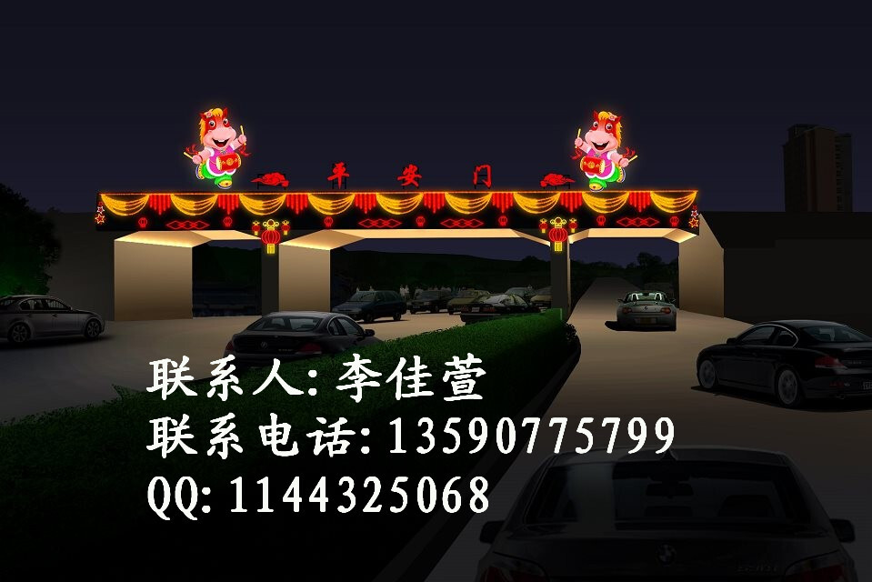 桥梁两边LED过街灯亮化 灯杆亮化LED灯光隧道 高速公路收费站兜帘灯美化