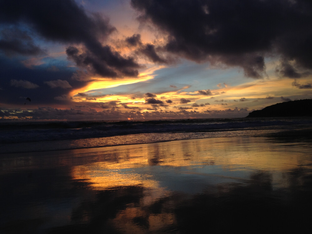 Sunset on the beach