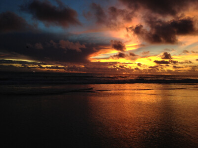 Sunset on the beach