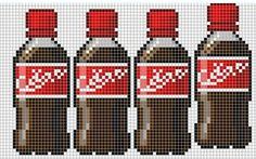 COCA COLA 可口可乐#拼拼豆豆# #拼豆# #拼豆图纸# #PERLER BEADS# #拼豆可以这样玩#http://t.cn/hdFu31