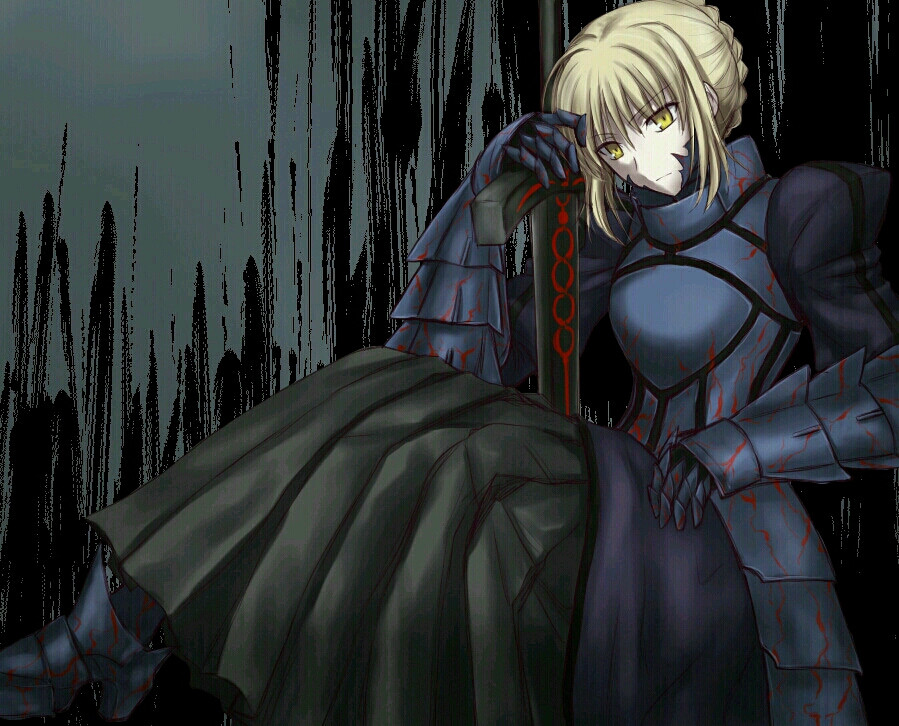 Fate/Zero[命运之夜-零] Black Saber0 黑saber p站 pixiv 动漫 插画 原创 【イラリク】セイバーオルタ【消化】