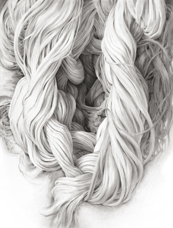 Ropes, charcoal on paper