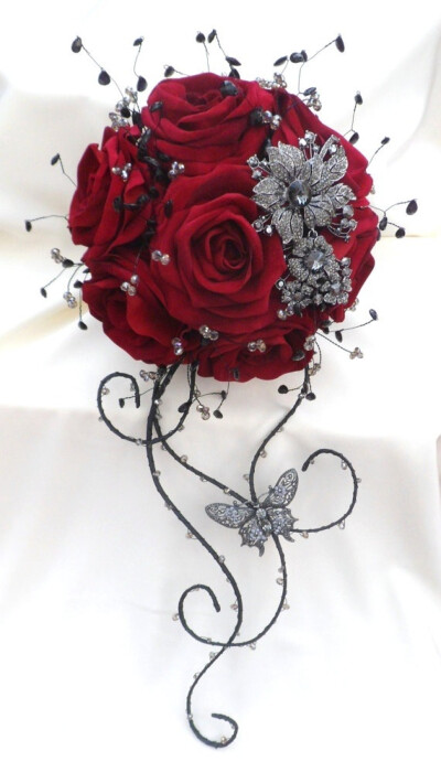 婚礼#人造花卉的新娘花束