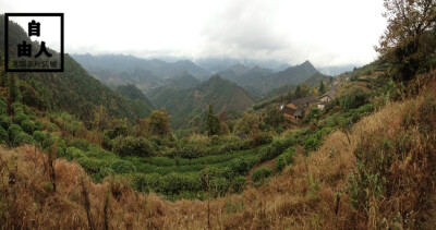 俯瞰茹坞岗整个小村庄