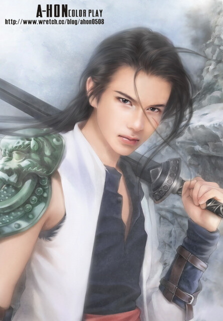 手绘古代美男038