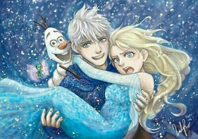 #冰雪奇缘Elsa##守护者联盟Jack Frost#