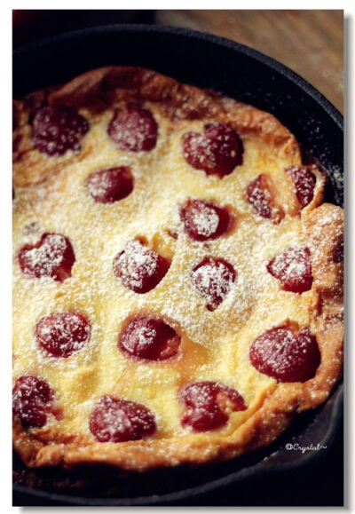 Cherry almond clafoutis &amp;amp; Cherry Jam