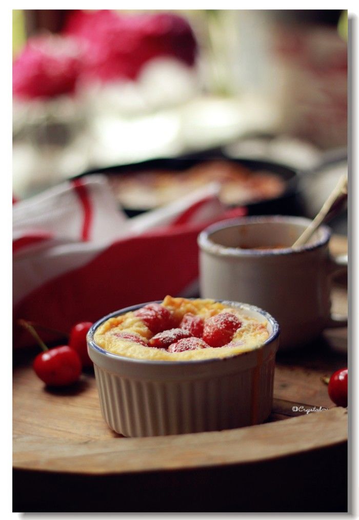 Cherry almond clafoutis &amp;amp; Cherry Jam