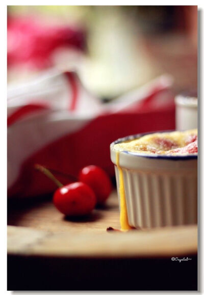 Cherry almond clafoutis &amp;amp; Cherry Jam