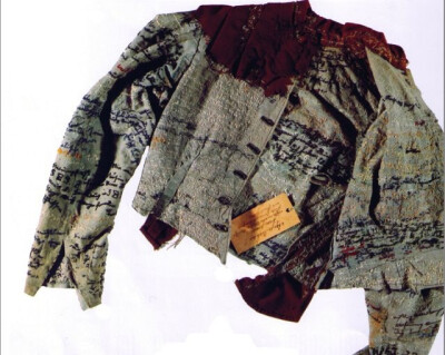 embroidered straitjacked by asylum patient agnes richter... 1890s.