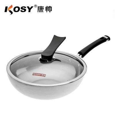 http://www.cnkosy.com/index.php/product-1225.htmlKOSY康帅 32cm带盖不锈钢炒锅 真不锈二代 无涂层炒锅 厨房锅具