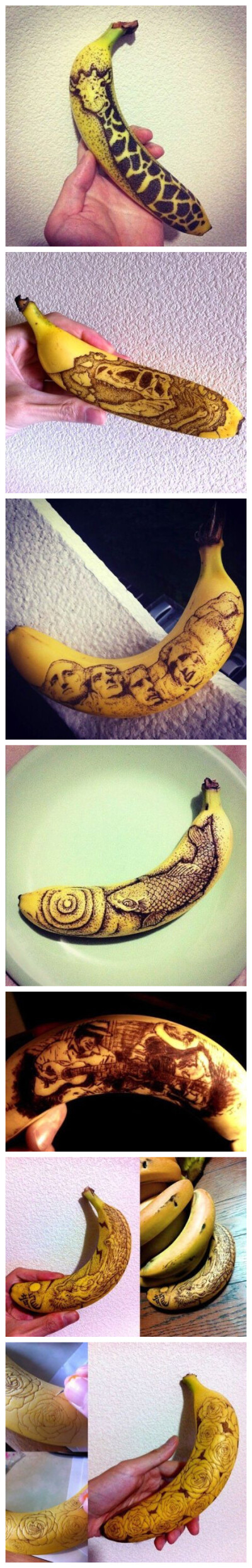 香蕉作画