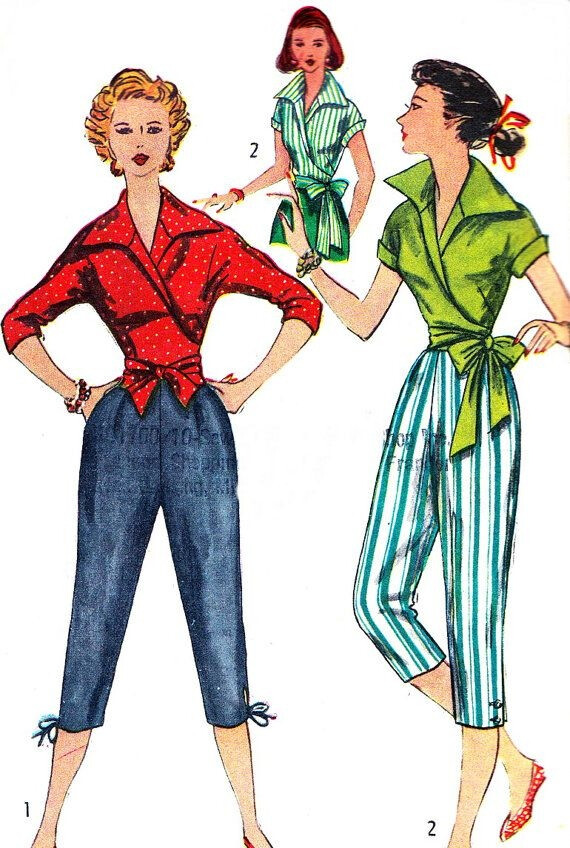 Vintage Sewing Pattern 1950s Simplicity 4255 Wrap by paneenjerez, $30.00