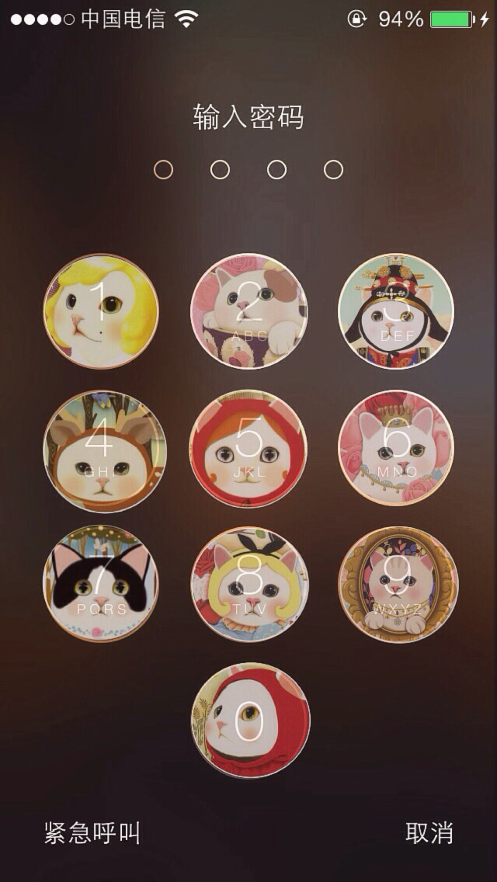 iPhone5锁屏 Jetoy 猫猫 可爱 教程在隔壁相册。