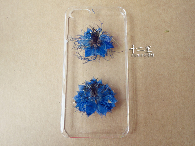 手工押花 滴胶干花 花凝系列の魅 iphone手机壳 十二里手作