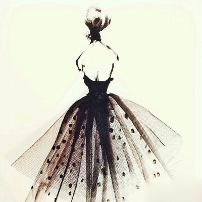 美国画家Katie Rodgers笔尖的礼服艺术.