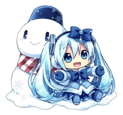 初音堆雪人