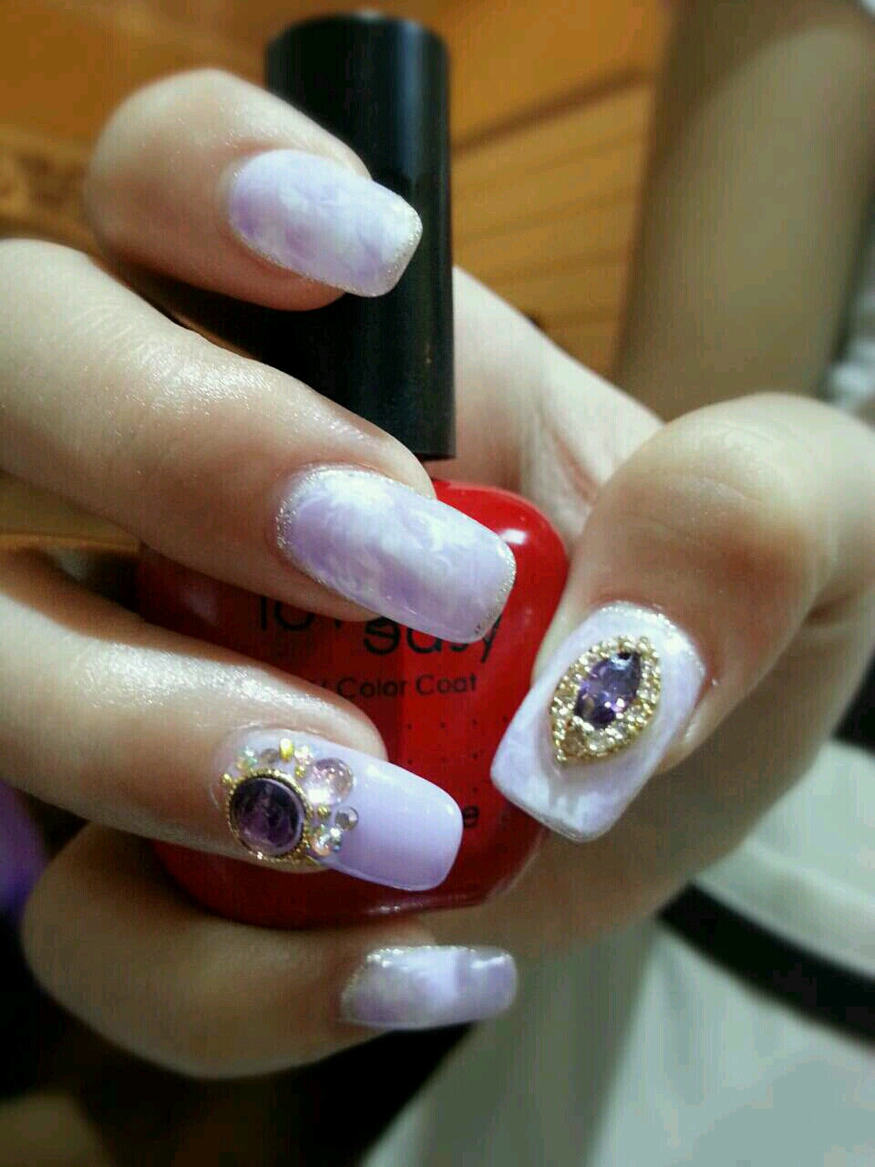 淡紫色大理石纹