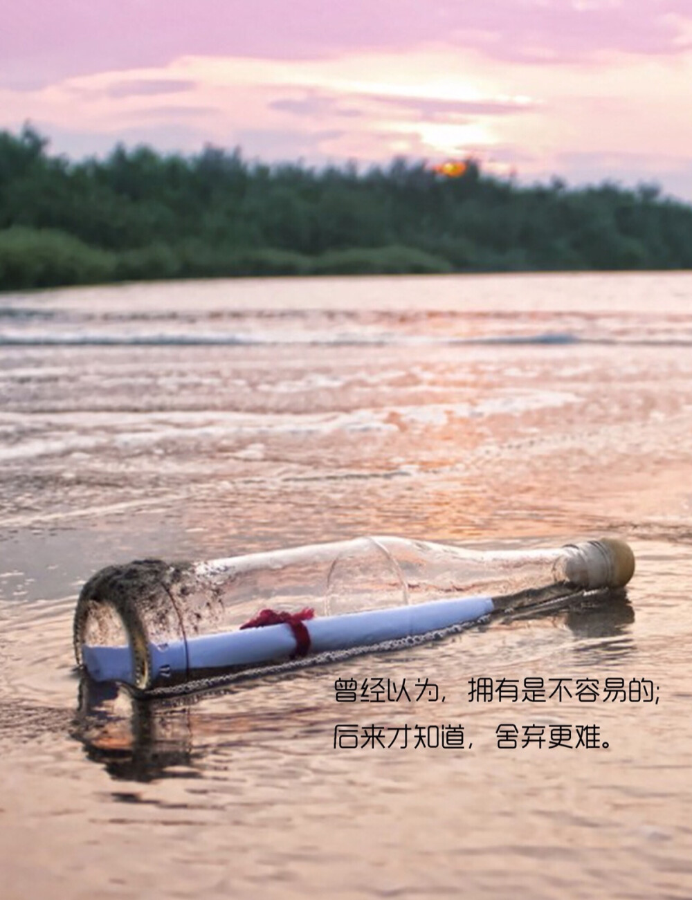 拥有是不容易的.后来才知道.舍弃更难.